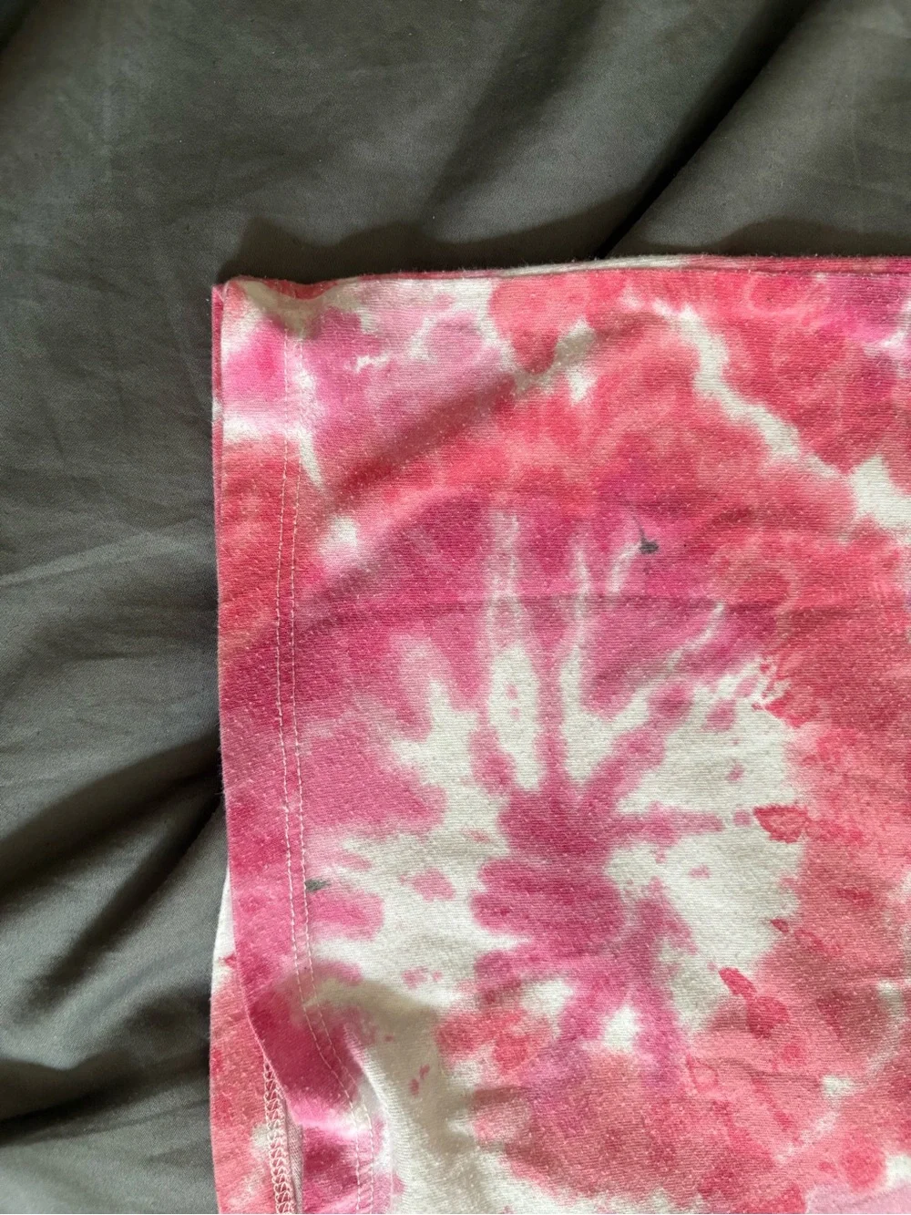 Place Pink and White Tie-Dye Short Sleeve Tee